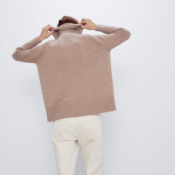 NWT Zara Cashmere Turtleneck Sweater - Picture 2 of 7